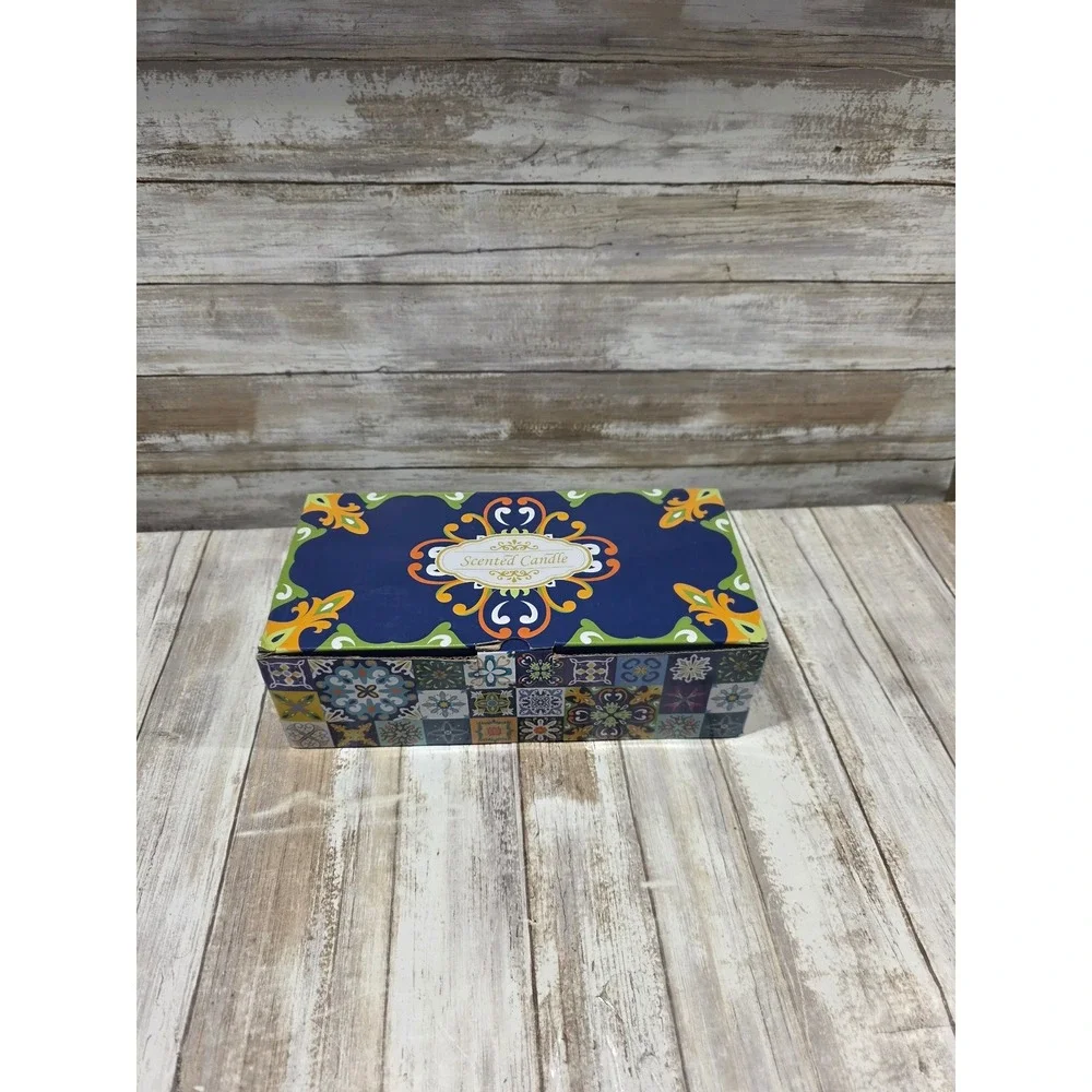 12 Pack Scented Soy Wax Candles in Decorative Boho Tins 2.5oz Each Gift‎ Set